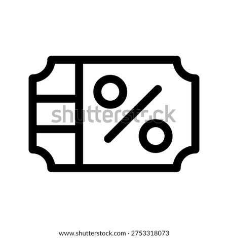 Voucher Icon Vector Symbol Design Illustration