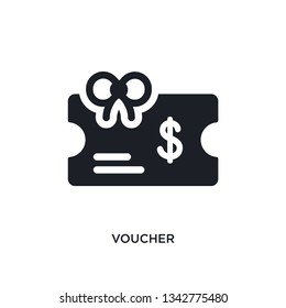 voucher isolated icon. simple element illustration from payment concept icons. voucher editable logo sign symbol design on white background. can be use for web and mobile