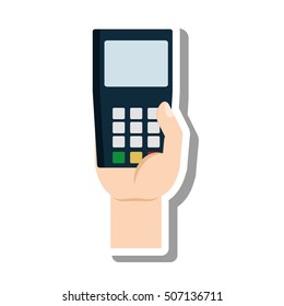 voucher machine e-commerce icon vector illustration design