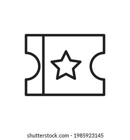 Ilustración de vectores de iconos de contorno de cartón