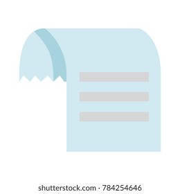 voucher paper isolated icon