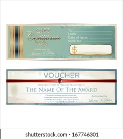 Voucher retro template