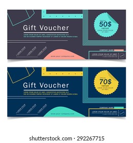 Voucher template Blue