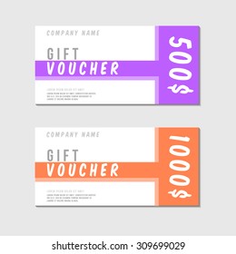 Voucher Template with Premium Minimal Style Pattern