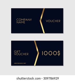 Voucher Template with Premium Minimal Style Pattern