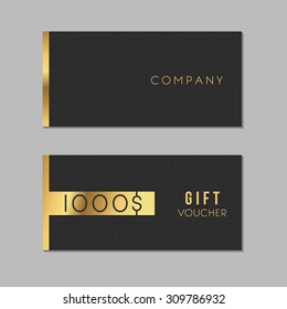 Voucher Template with Premium Minimal Style Pattern