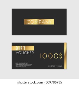 Voucher Template with Premium Minimal Style Pattern