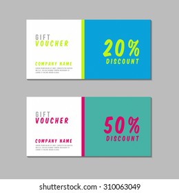 Voucher Template with Premium Minimal Style Pattern
