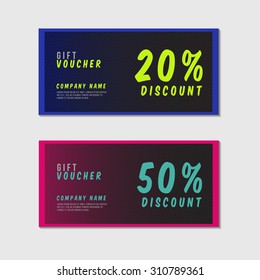 Voucher Template with Premium Minimal Style Pattern