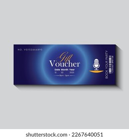 Voucher template with. Background design coupon, invitation, currency. Vector illustration, eps file.