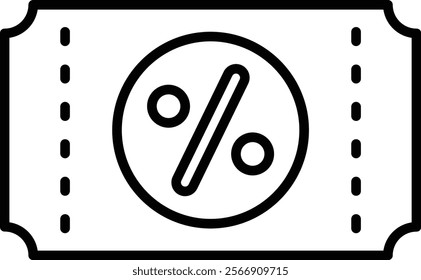 Voucher vector icon. Can be used for printing, mobile and web applications.