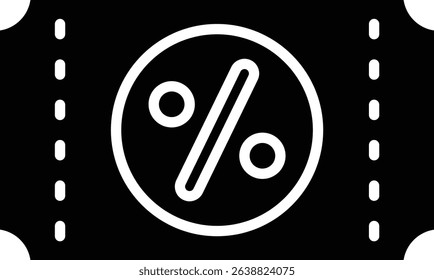 Voucher vector icon. Can be used for printing, mobile and web applications.