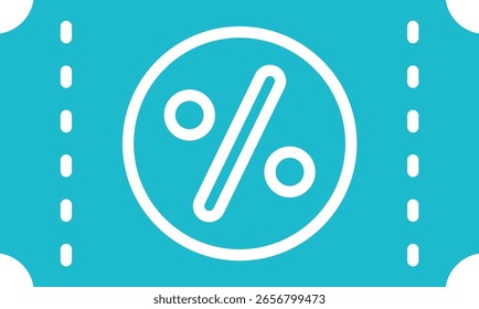 Icono de Vector de cupón. Se puede utilizar para aplicaciones de impresión, móviles y de Web.
