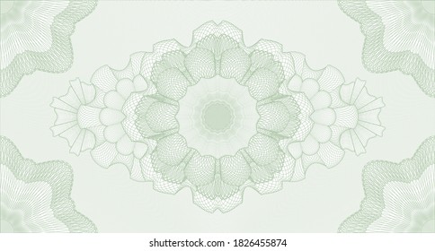 Voucher watermark. Background. Intense illustration. Complex design. 