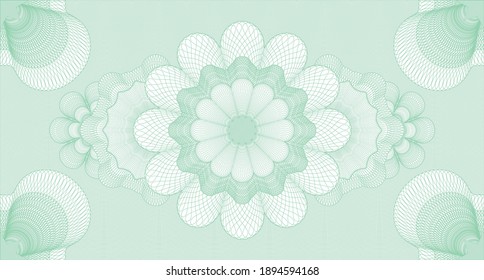 Voucher watermark. Guilloche background. Intense illustration. Detailed design. 