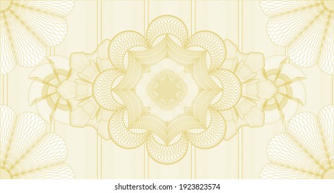 Voucher watermark. Guilloche background. Intense illustration. Detailed design. 
