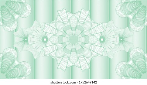 Voucher watermark. wavy subtle curves. Artistic illustration. 