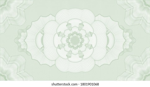 Voucher watermark. wavy subtle curves. Artistic illustration. Detailed design. 
