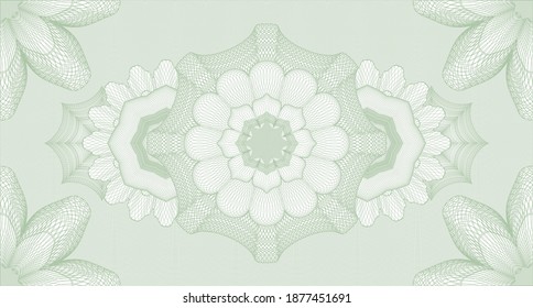Voucher watermark. wavy subtle curves. Intense illustration. Complex design. 