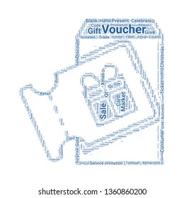 voucher word cloud. tag cloud about voucher.