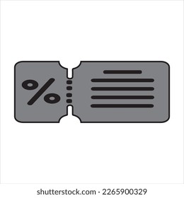 voucher,coupon icon vector isolated on background