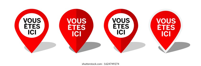 vous-ici-you-here-french-language-stock-vector-royalty-free