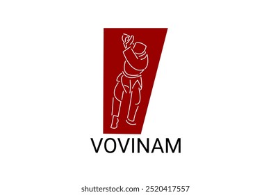 vovinam sport vector line icon. vovinam fighter sport. sign. sport pictogram illustration