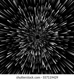 Voyage Beyond the Stars. Big Bang illustration. Vector abstract background. 