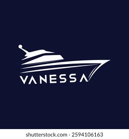 Voyage , Cruise Ship ,Sailboat Logo Design Template - Marine,Sea and Ocean Travel