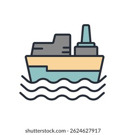 voyage icon collection .design style with background