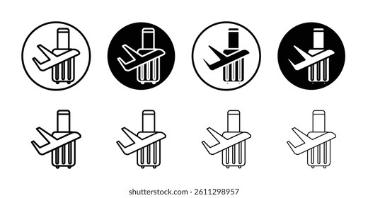 voyage icon Flat illustration sign