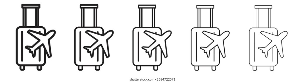Reise-Symbol, Vektorgrafik einzeln