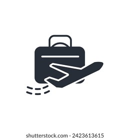 voyage icon. vector.Editable stroke.linear style sign for use web design,logo.Symbol illustration.