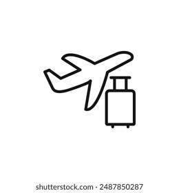 voyage logo sign vector outline