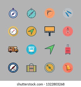 voyage vector icon set