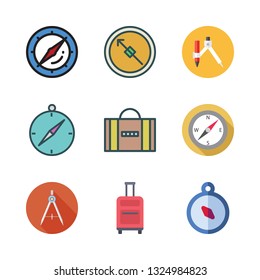 voyage vector icon set