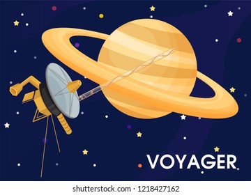 Voyager. The spacecraft was sent to explore Saturn's rings.