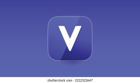 Voyager Token, VGX token cryptocurrency logo on isolated background with copy space. 3d vector illustration of Voyager Token, VGX token icon banner design concept.