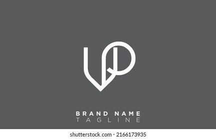 VP Alphabet letters Initials Monogram logo PV, V and P
