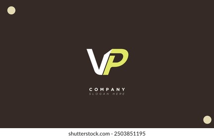 VP Alphabet letters Initials Monogram logo PV, V and P