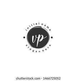 VP Initial beauty monogram logo vector
