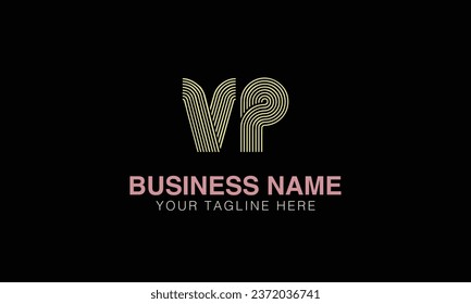 VP initial logo | initial based abstract modern minimal creative logo, vector template image. luxury logotype , real estate homie . typography . initials 