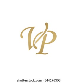 VP initial monogram logo