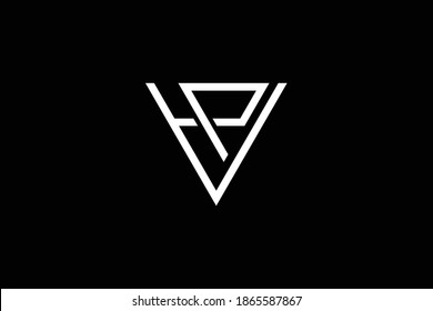 Diseño del logotipo de la carta VP sobre fondo de lujo. Concepto de logotipo de letras de monograma fotovoltaico. Diseño de iconos VP. Diseño de iconos de letras blancas profesionales y elegantes de PV sobre fondo negro. V P