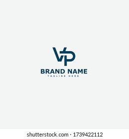VP Letter Logo Design Template Vector