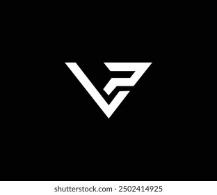 VP letter modern simple logo