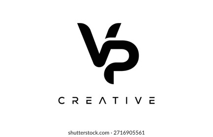 VP Letter Monogram Logo for Modern Creative Brand Identity
