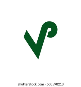 vp letter vector logo