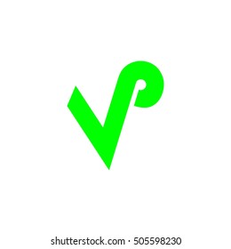 vp letter vector logo