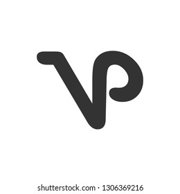 vp letter vector logo design